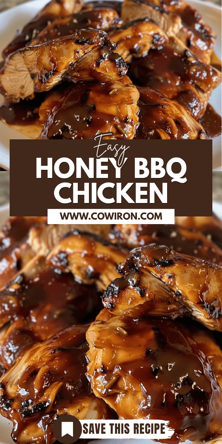 Honey BBQ Crockpot Chicken Recipe