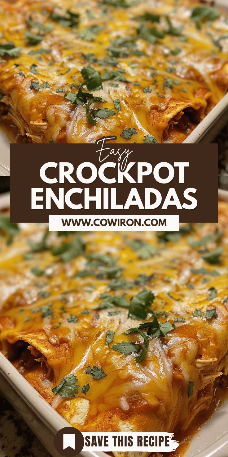 Crockpot Chicken Enchilada Casserole Recipe