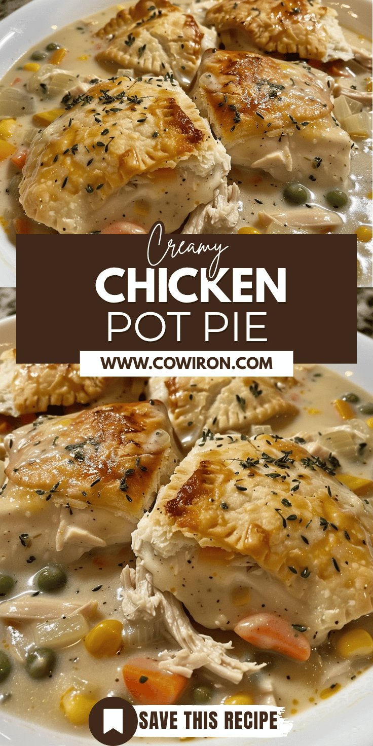 Creamy Chicken Pot Pie Recipe for the Slow Cooker