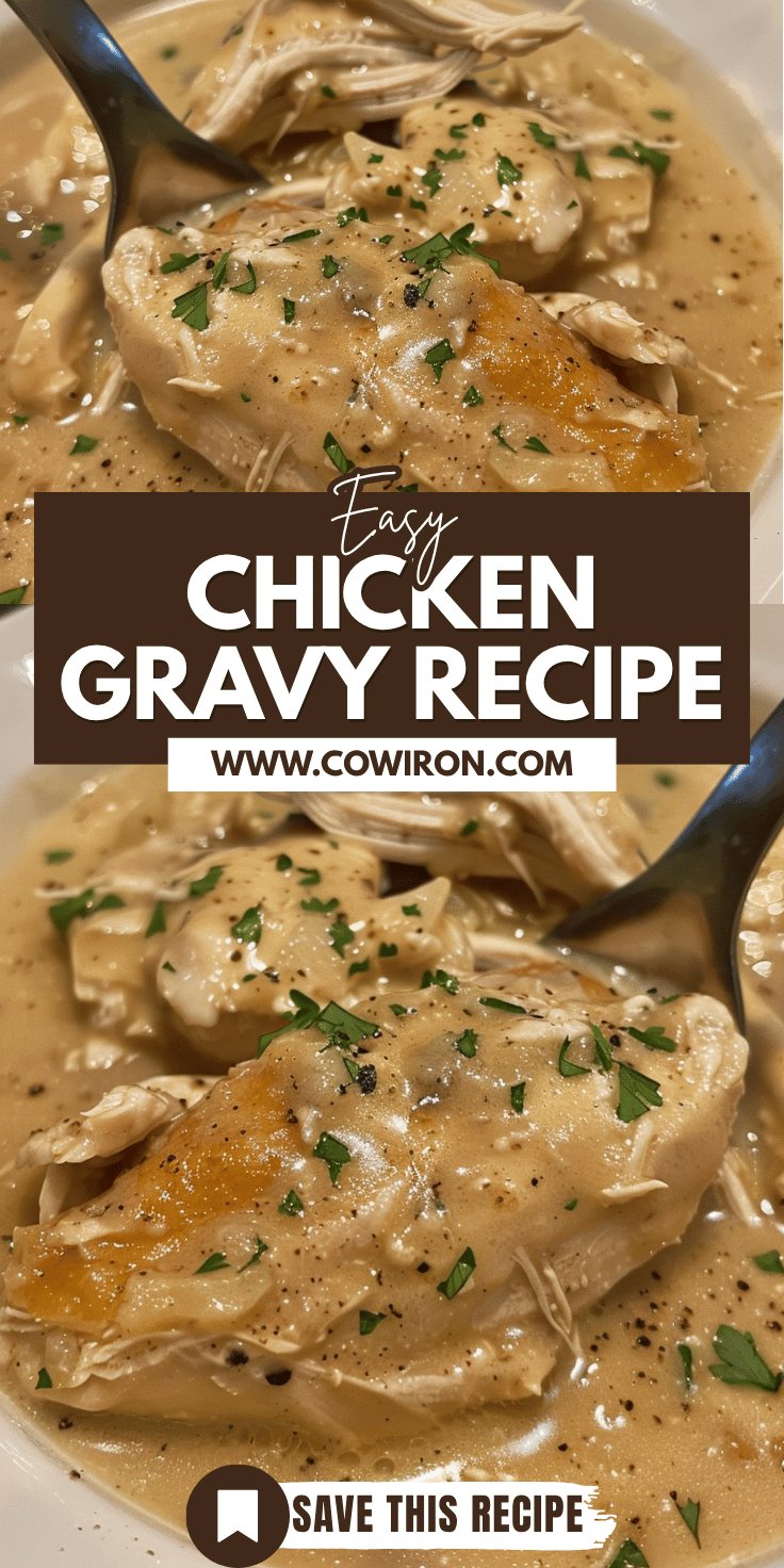 Easy Crockpot Chicken and Gravy Recipe