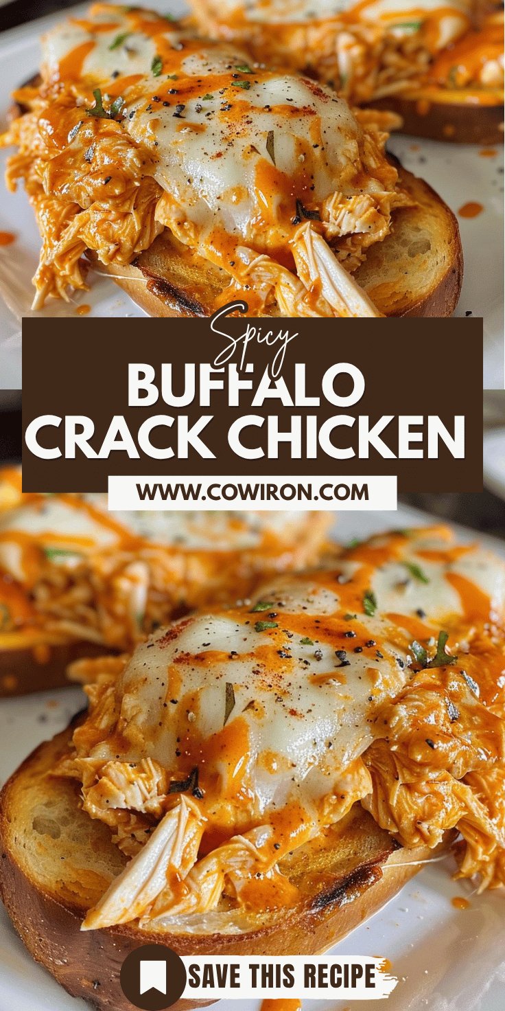 Spicy Crockpot Crack Chicken with Buffalo Ranch