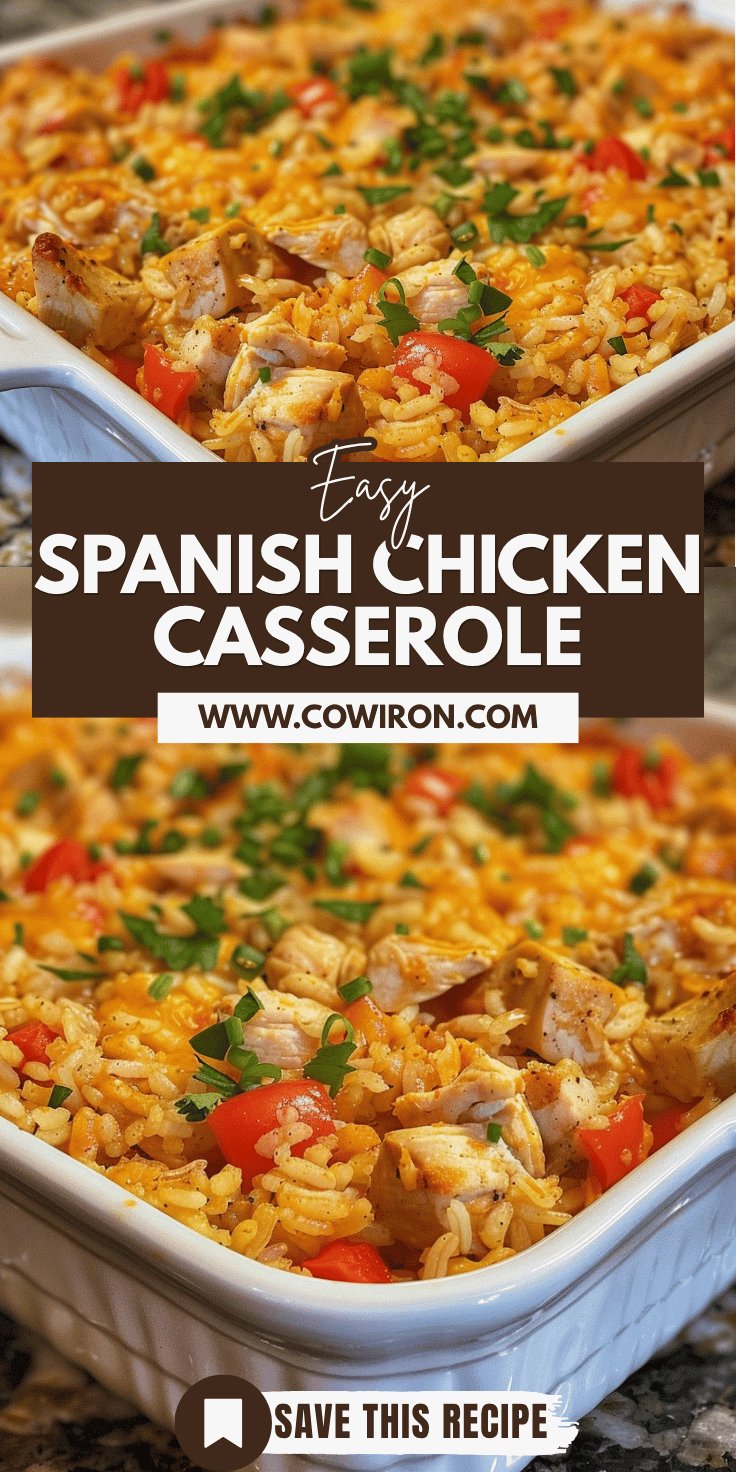 Spanish Chicken and Rice Casserole Recipe
