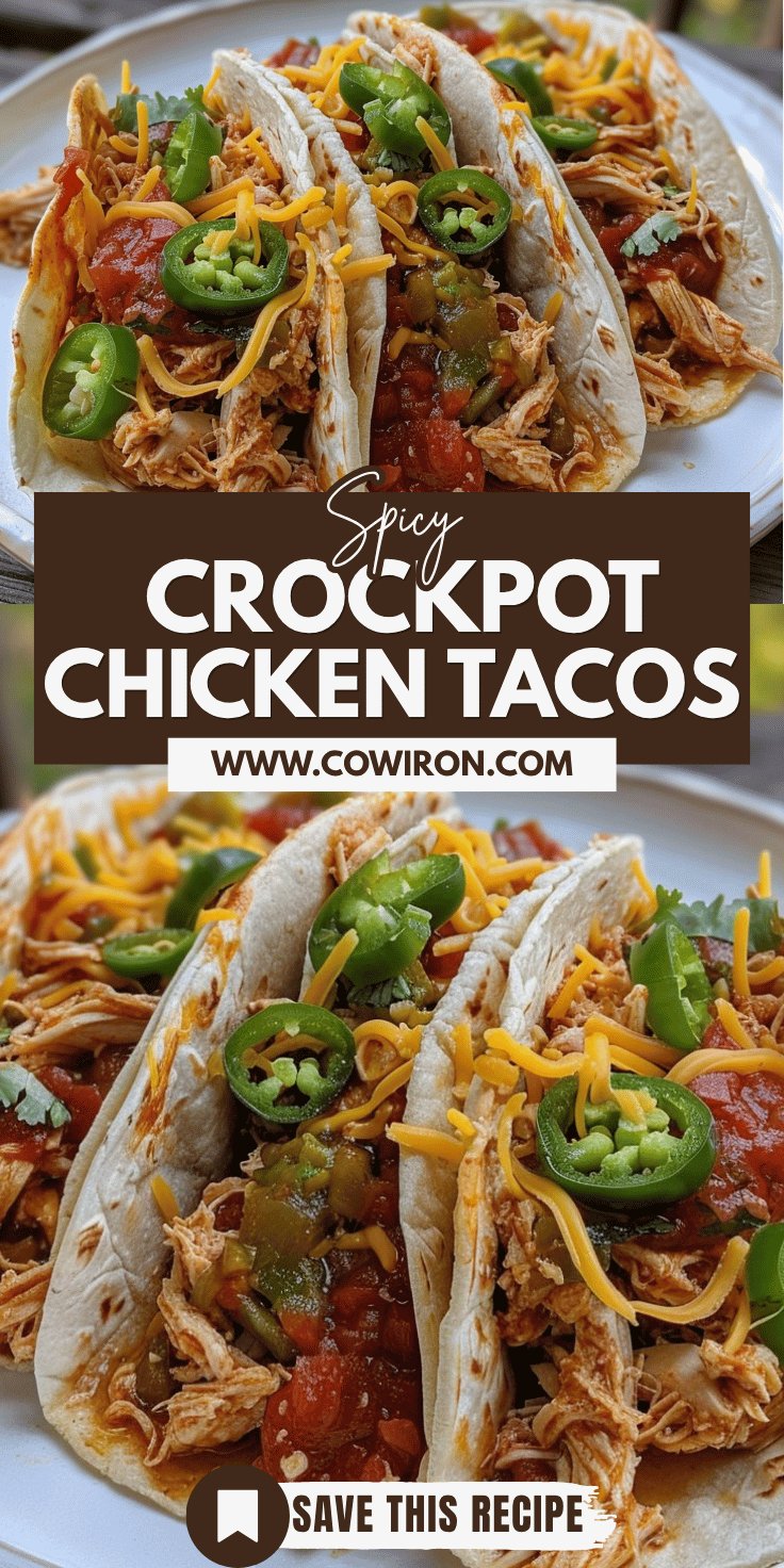 Crockpot Spicy Chicken Tacos Recipe