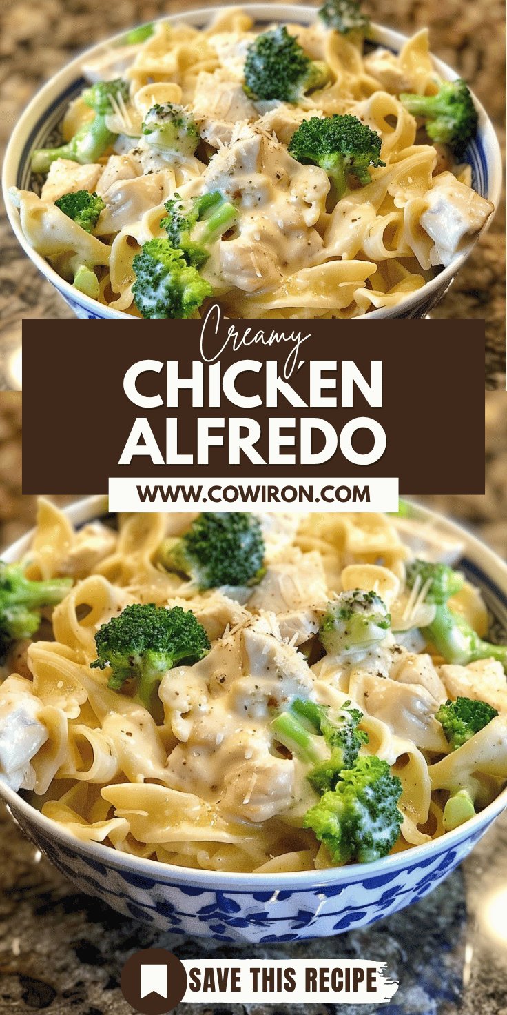Creamy Chicken Alfredo with Broccoli