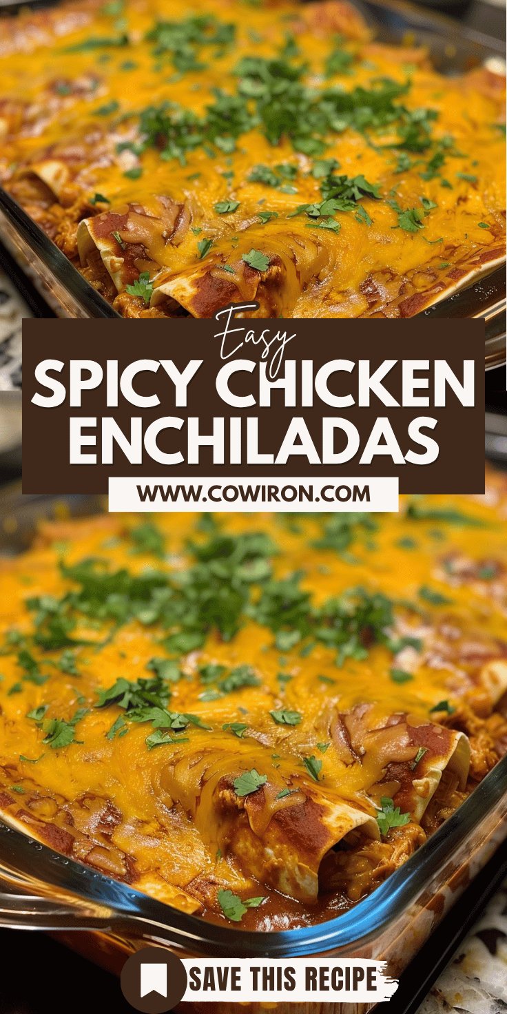 Crockpot Spicy Chicken Enchiladas Recipe