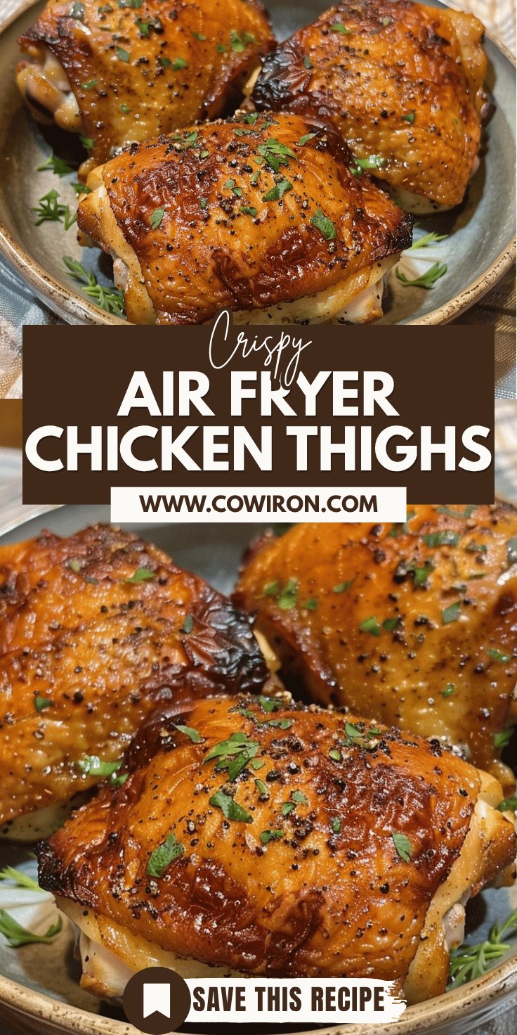 Easy Air Fryer Chicken Thighs: Crispy Skin and Juicy Meat