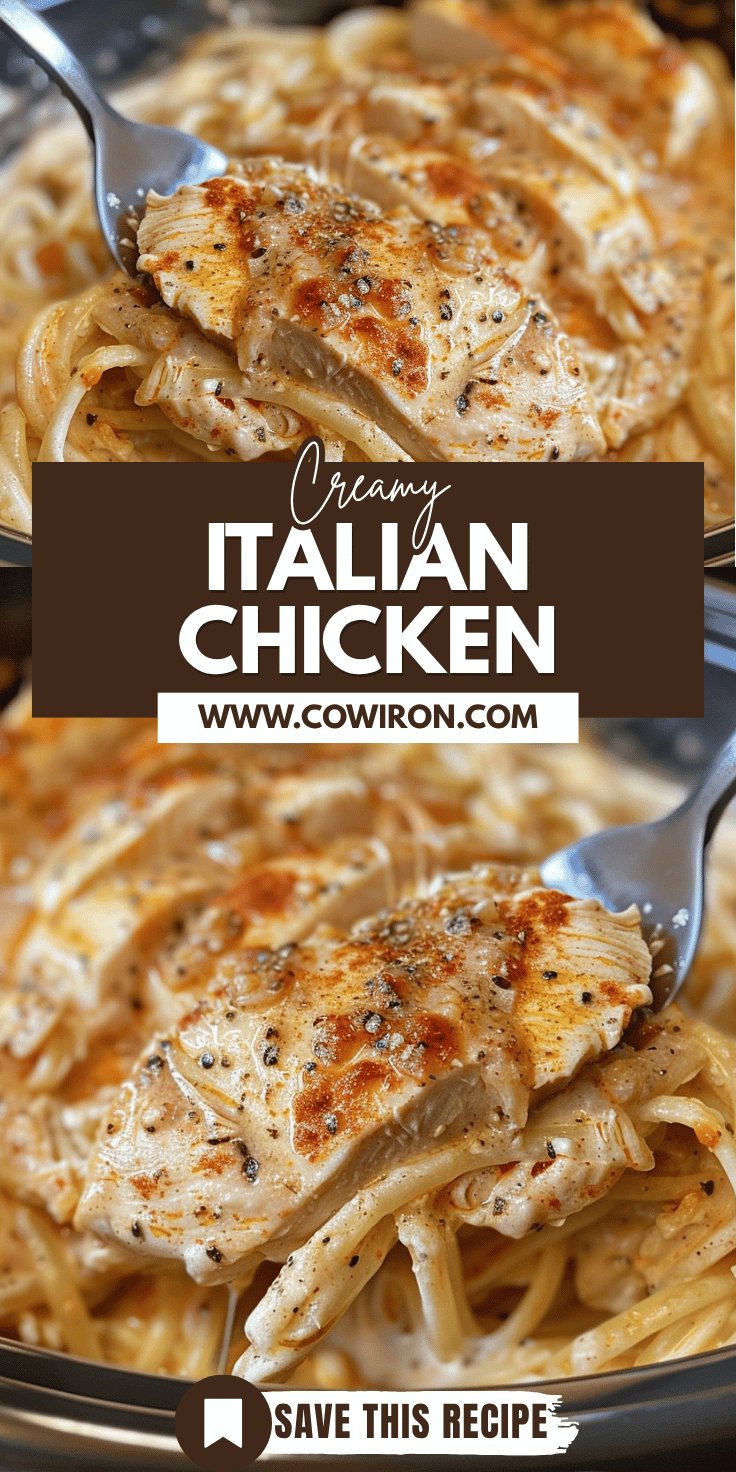 Creamy Italian Chicken Crockpot Recipe
