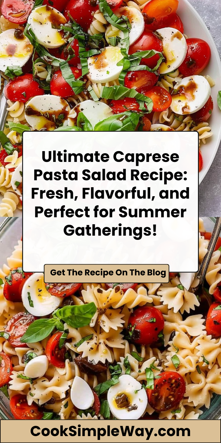 Caprese Pasta Salad Recipe