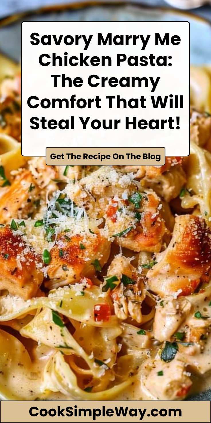 Marry Me Chicken Pasta Recipe