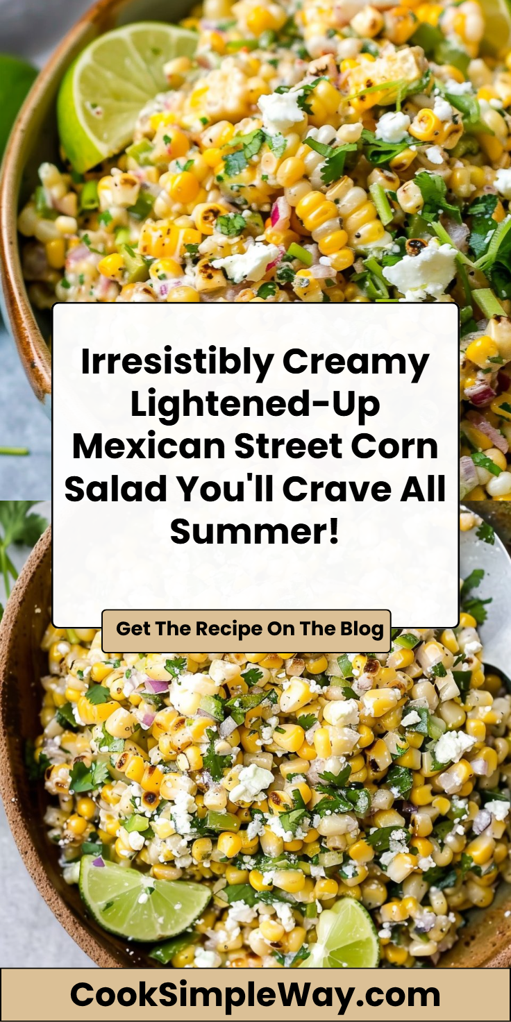 Healthy Mexican Street Corn Salad (Lightened-Up Recipe)