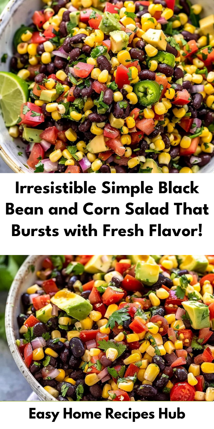 Simple Black Bean and Corn Salad