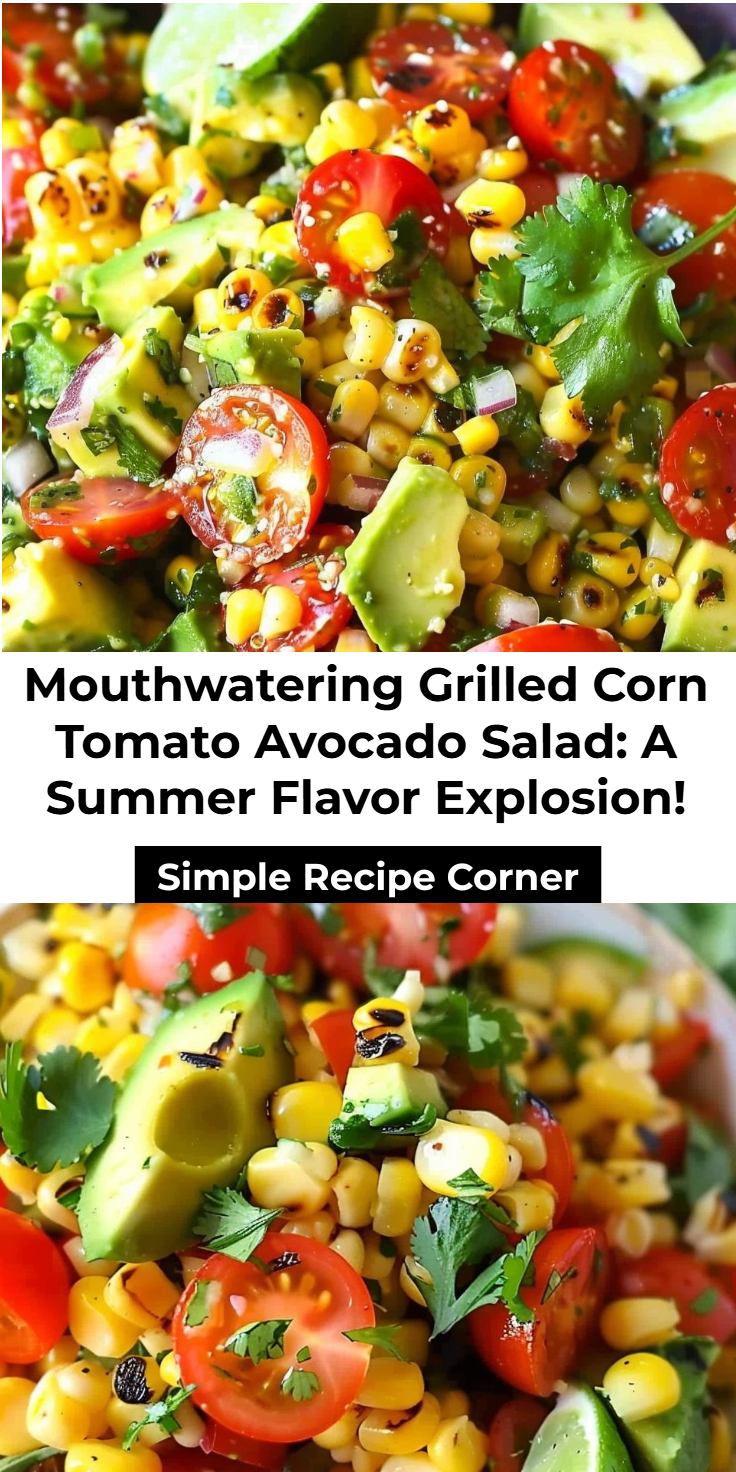 Grilled Corn, Tomato, and Avocado Salad