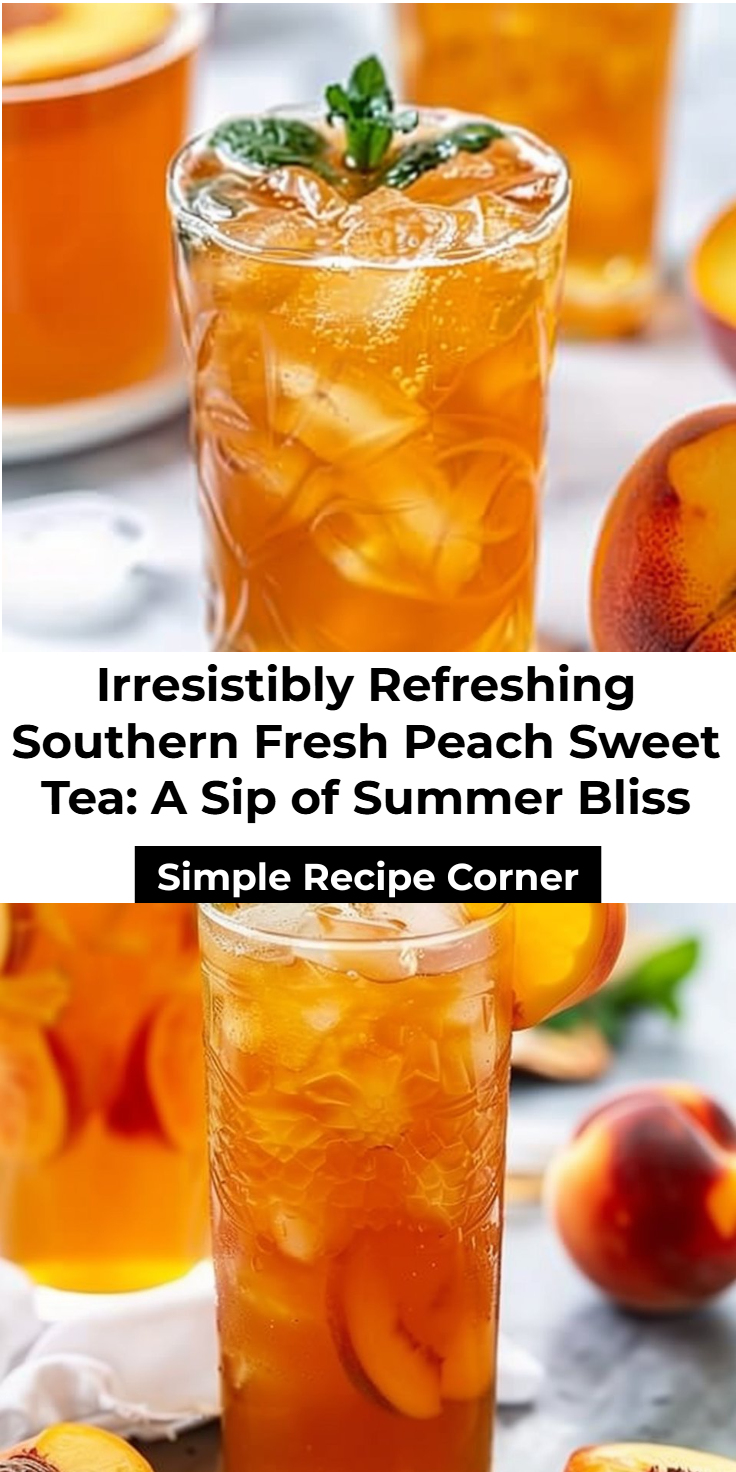 Southern Peach Sweet Tea