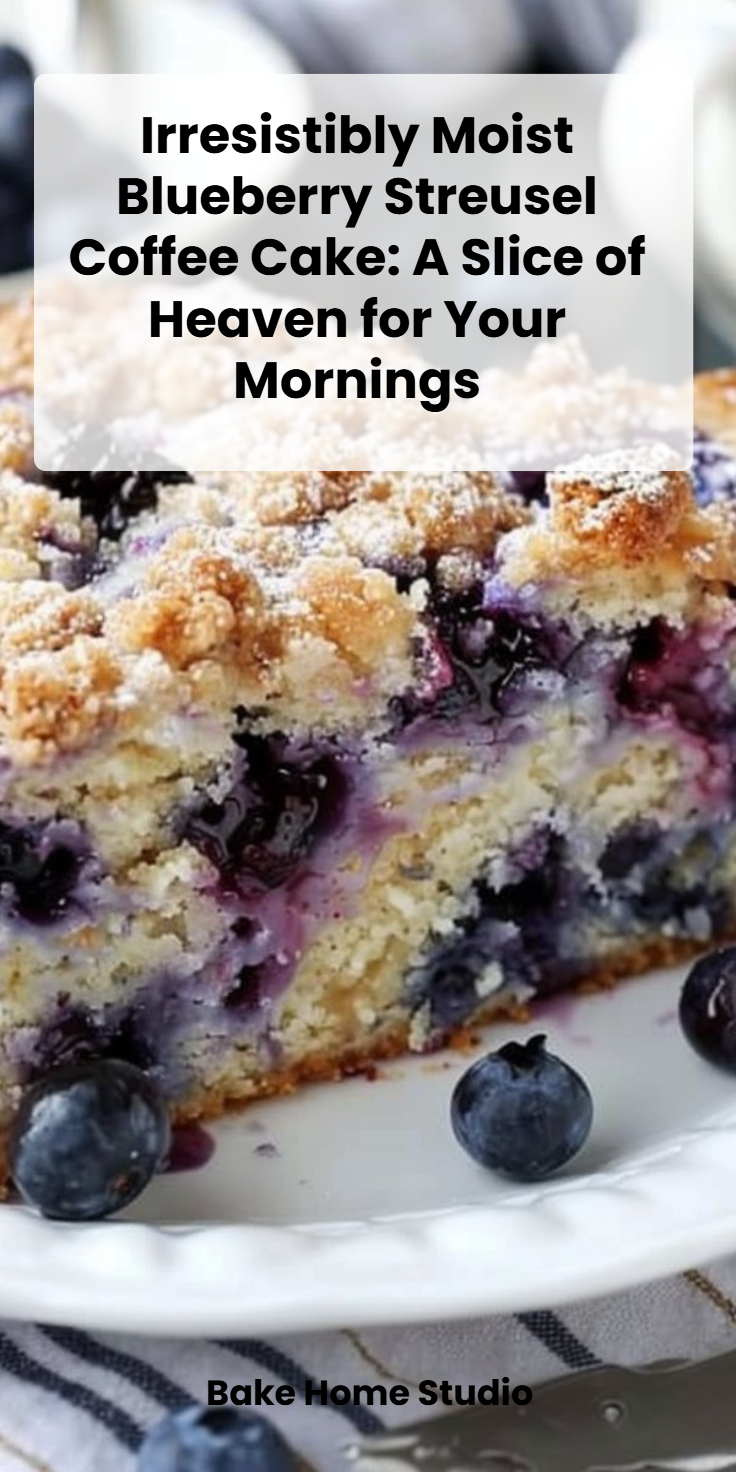Blueberry Streusel Coffee Cake