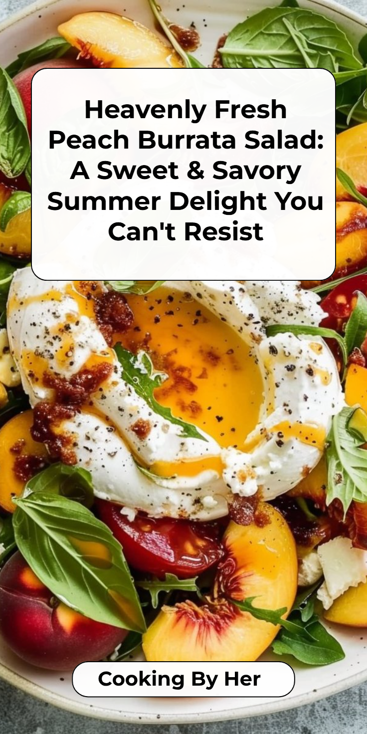 Fresh Peach Burrata Salad Recipe