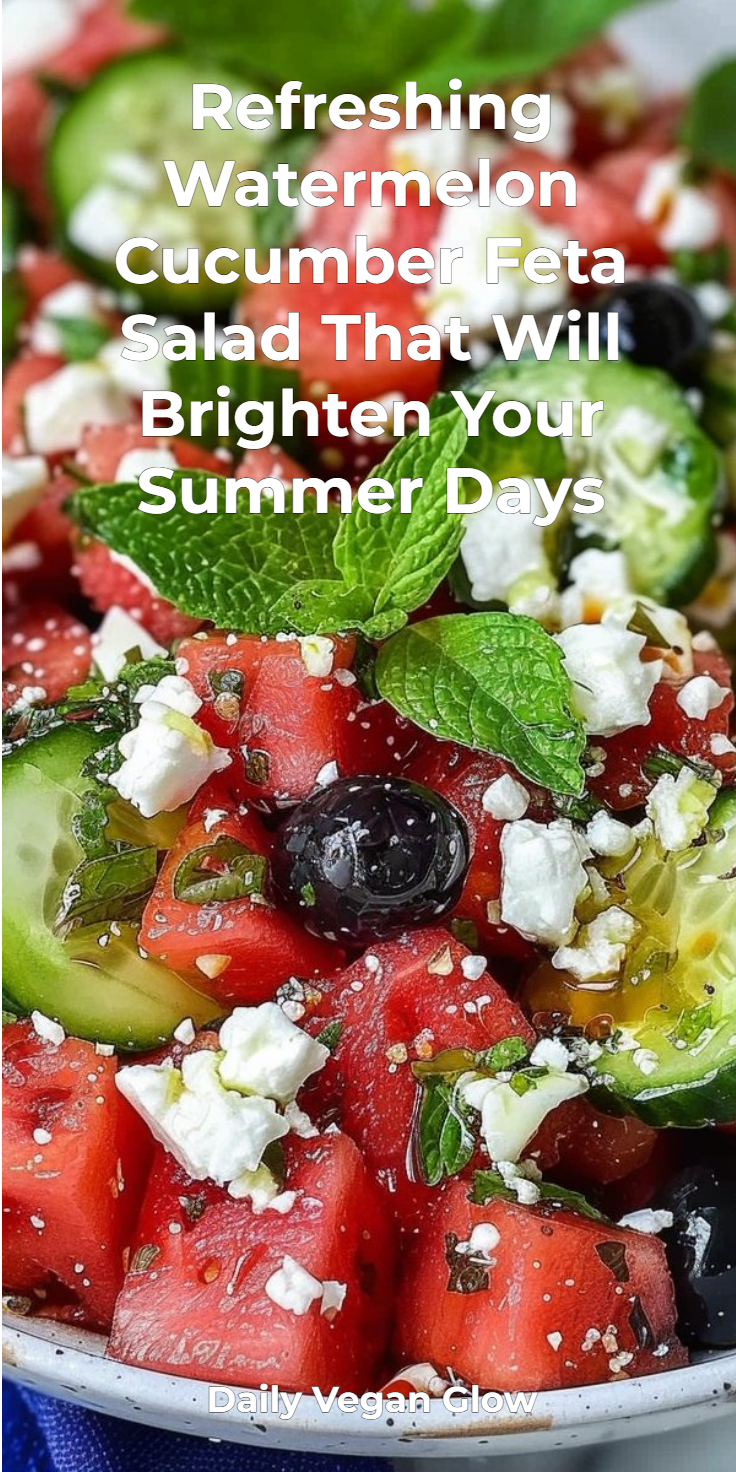 Watermelon Cucumber Feta Salad Recipe