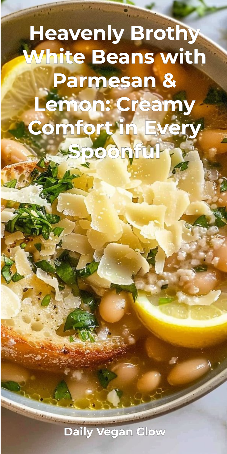 White Beans in Broth with Parmesan and Lemon