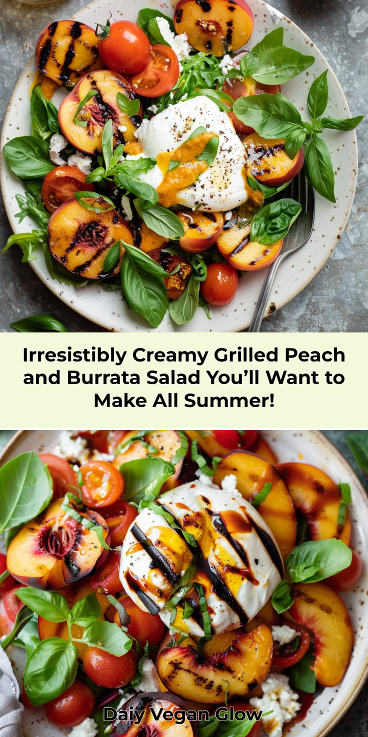 Grilled Peach Burrata Salad