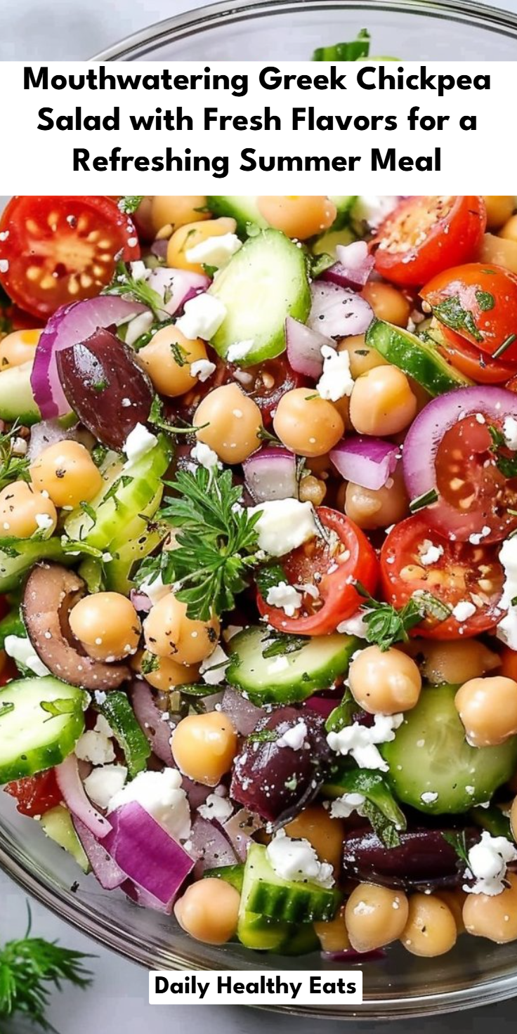 Greek Chickpea Salad Recipe