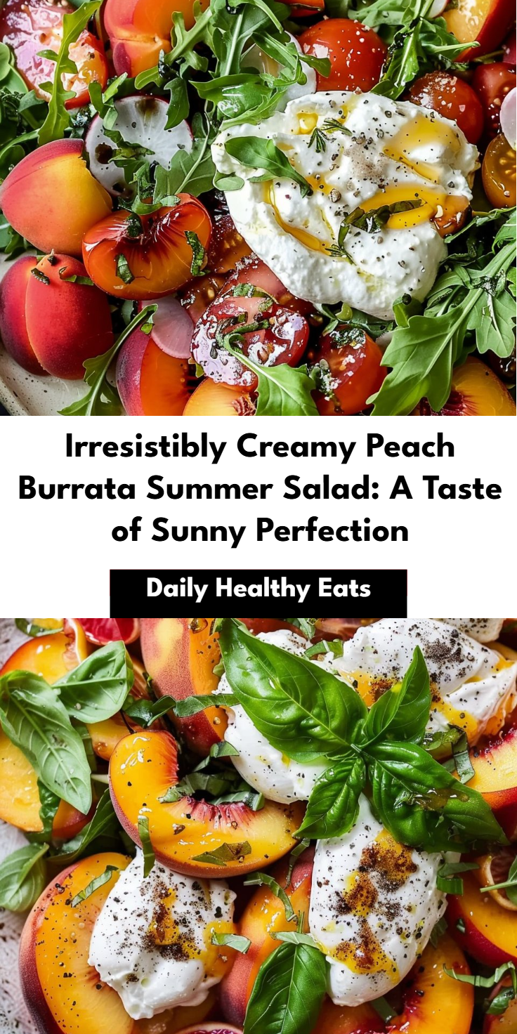Summer Peach Burrata Salad