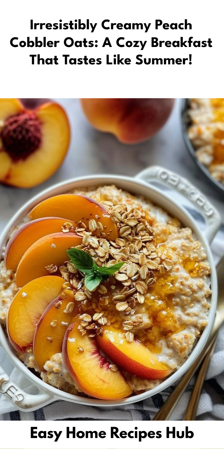 Peach Cobbler Oats Recipe
