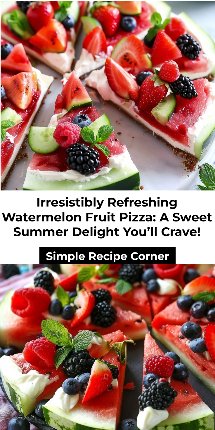 Fruit Pizza With Watermelon Crust