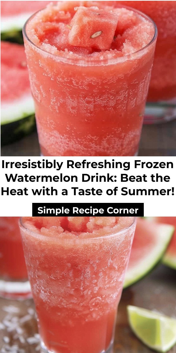 Frozen Watermelon Drink