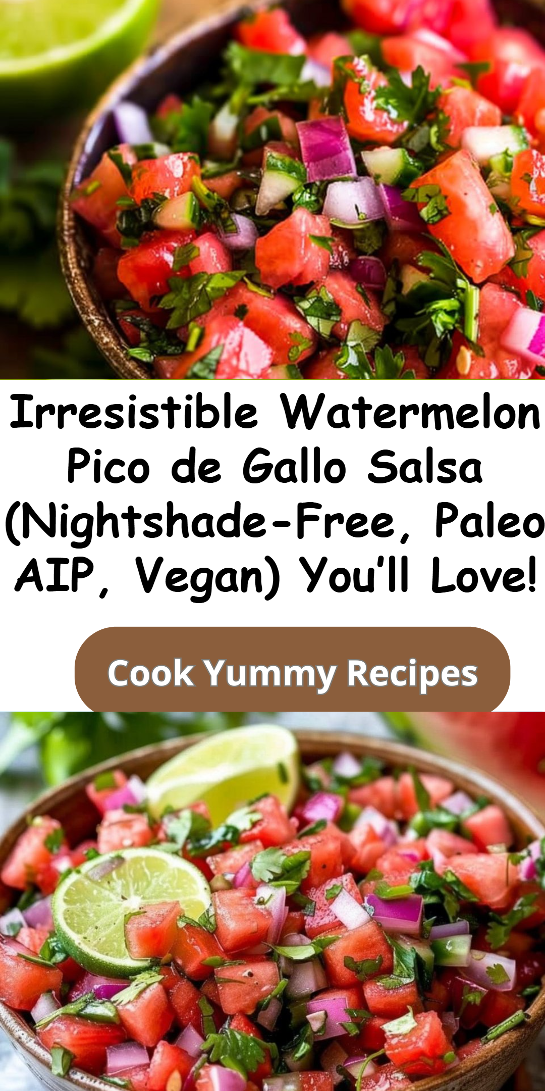 Watermelon Pico de Gallo Salsa (Nightshade-Free Paleo AIP Vegan)