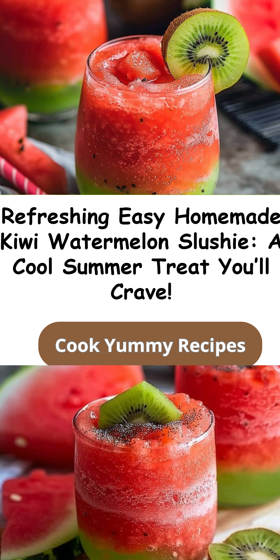 Kiwi Watermelon Slushie Recipe