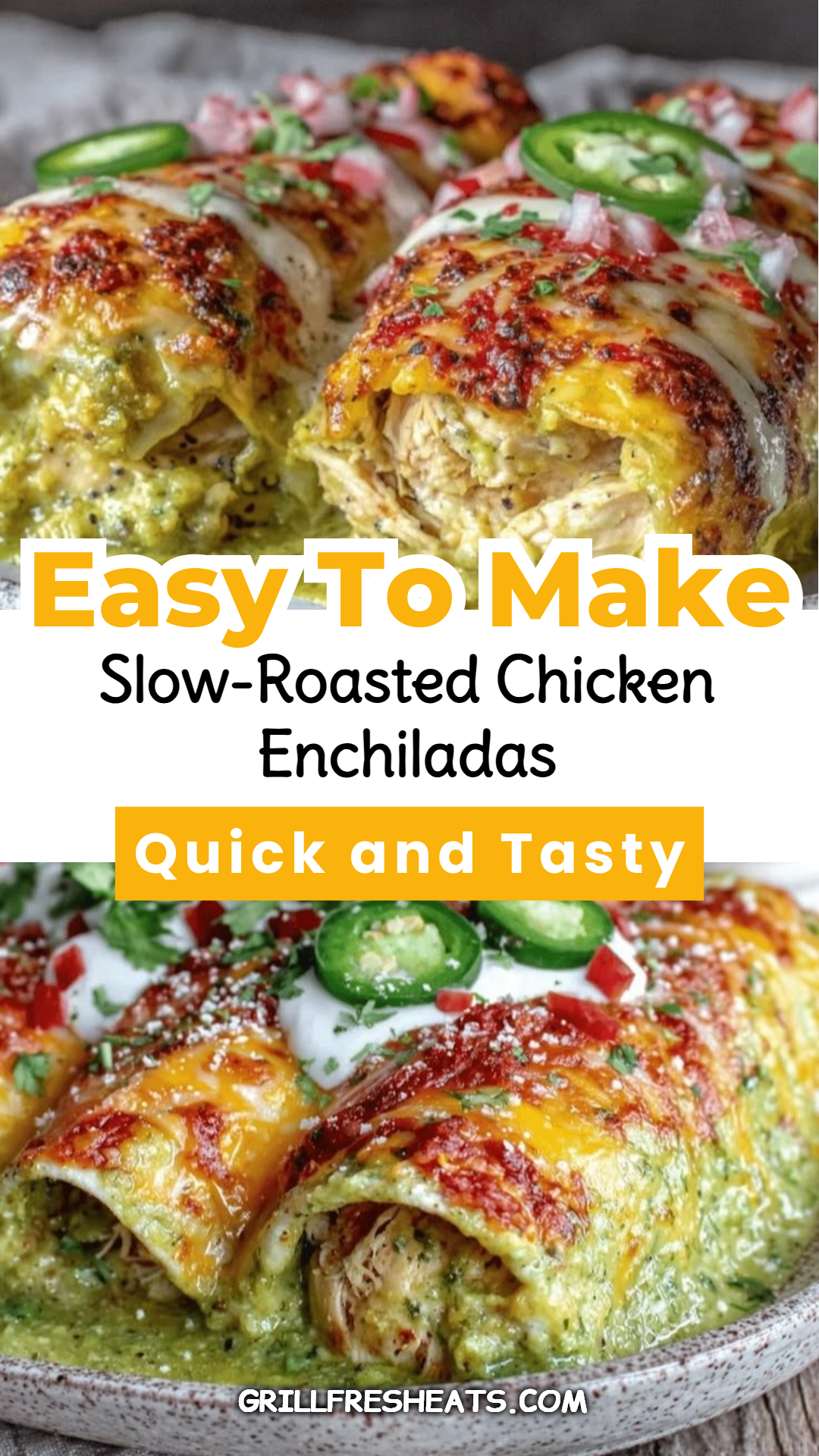 Slow-Roasted Chicken Enchiladas 1 Slow-Roasted Chicken Enchiladas