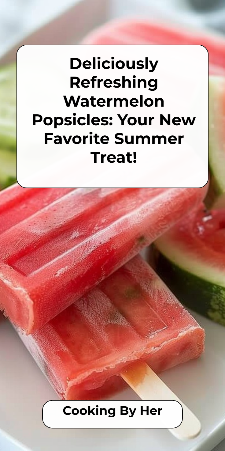 Watermelon Popsicles Recipe