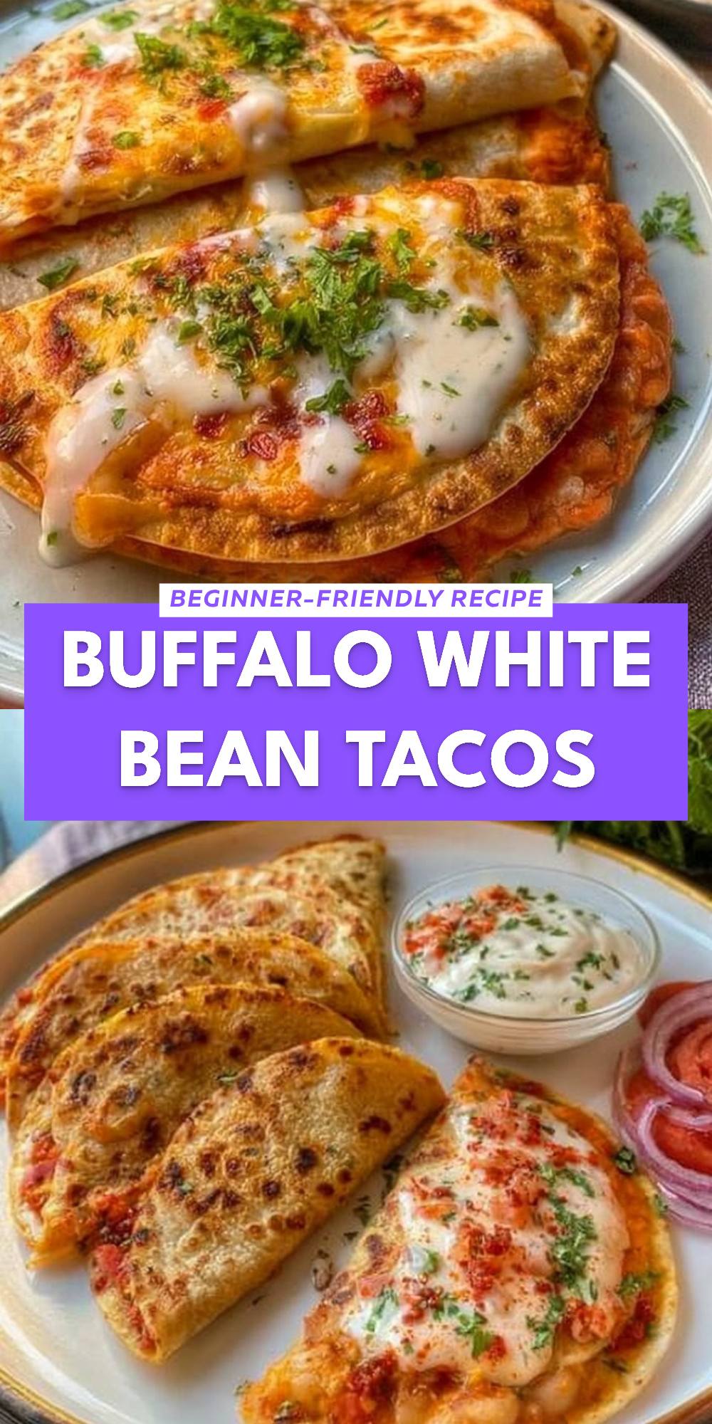 Buffalo White Bean Tacos