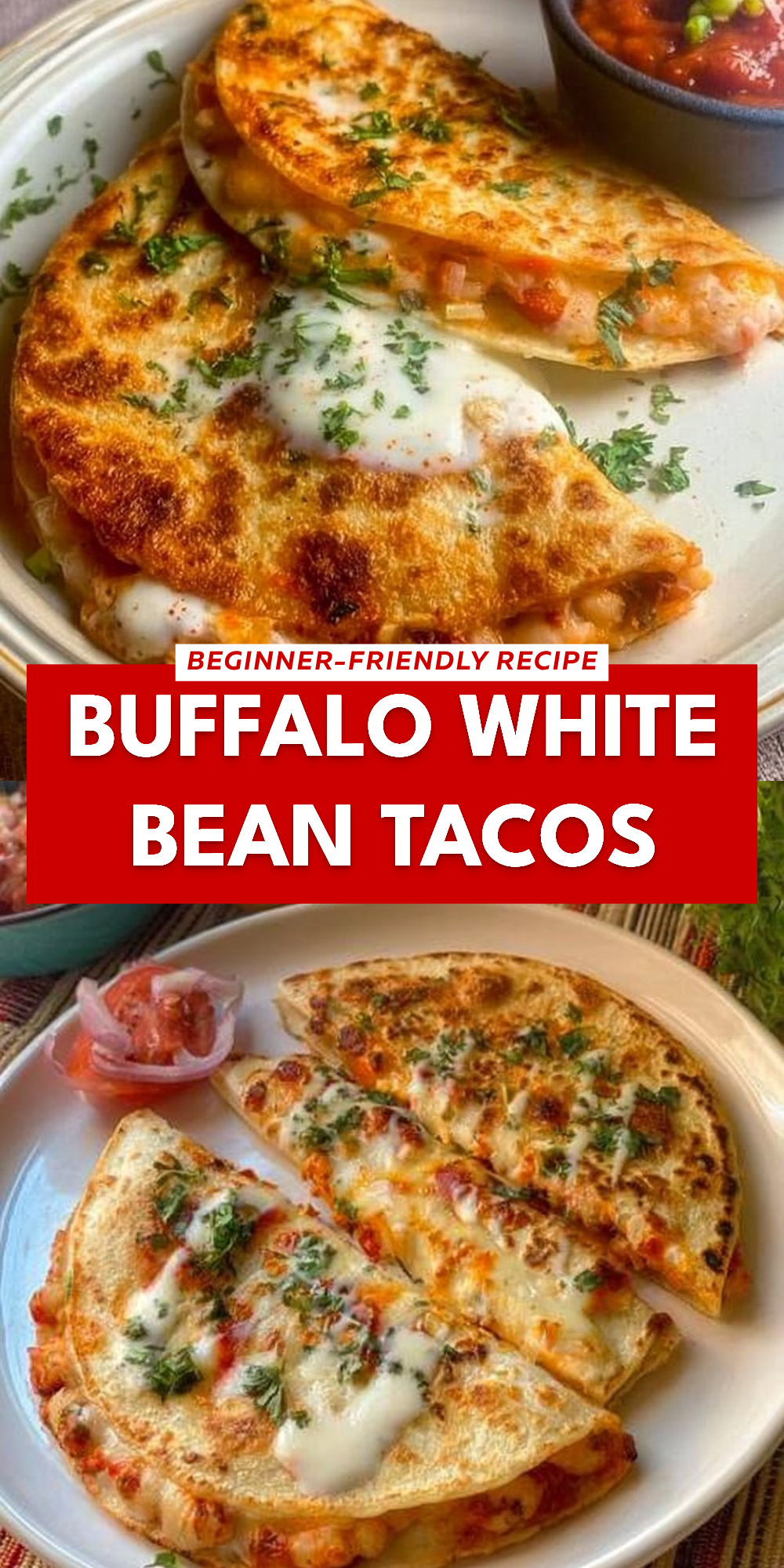Buffalo White Bean Tacos