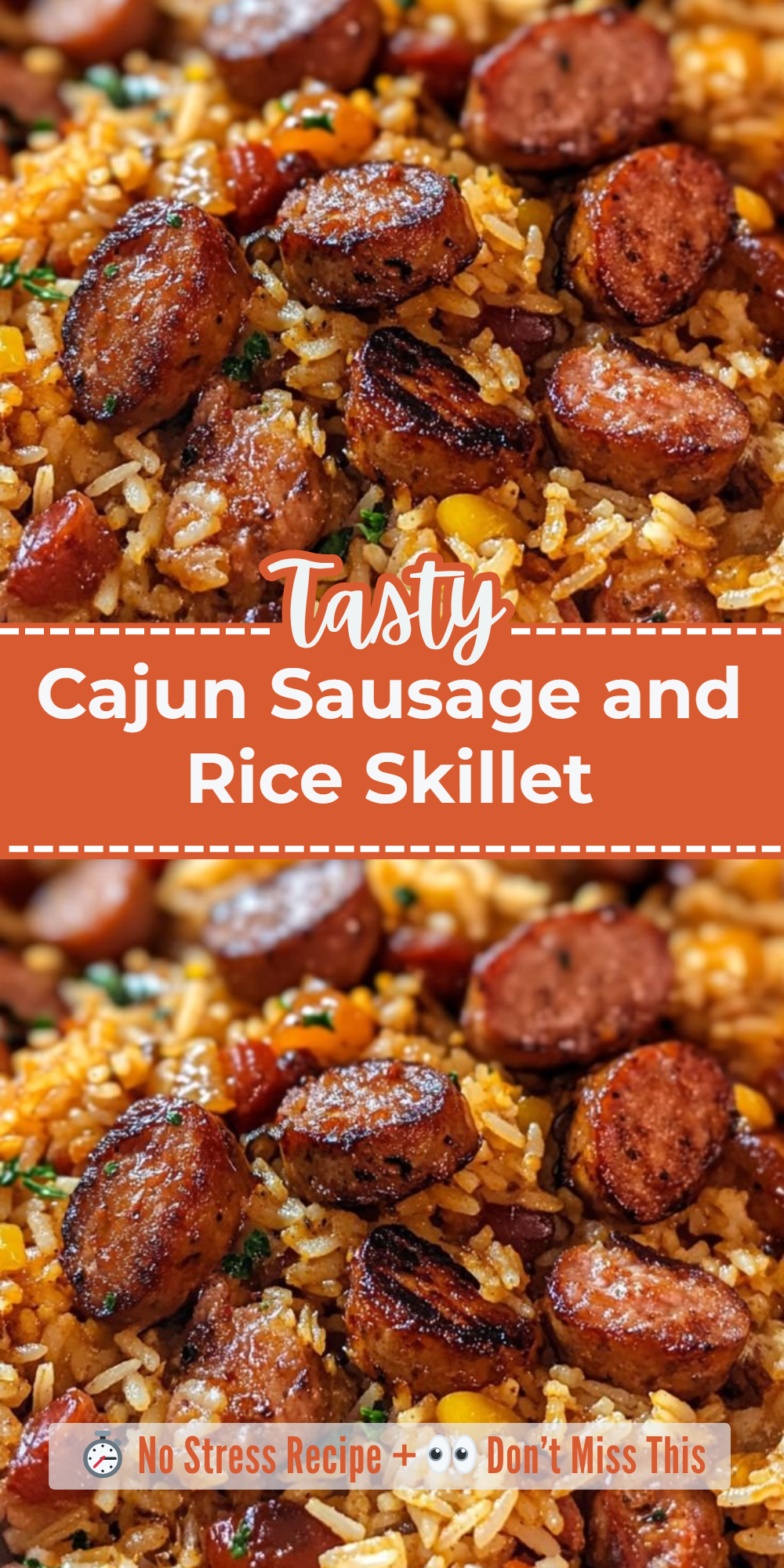 Cajun Sausage and Rice Skillet