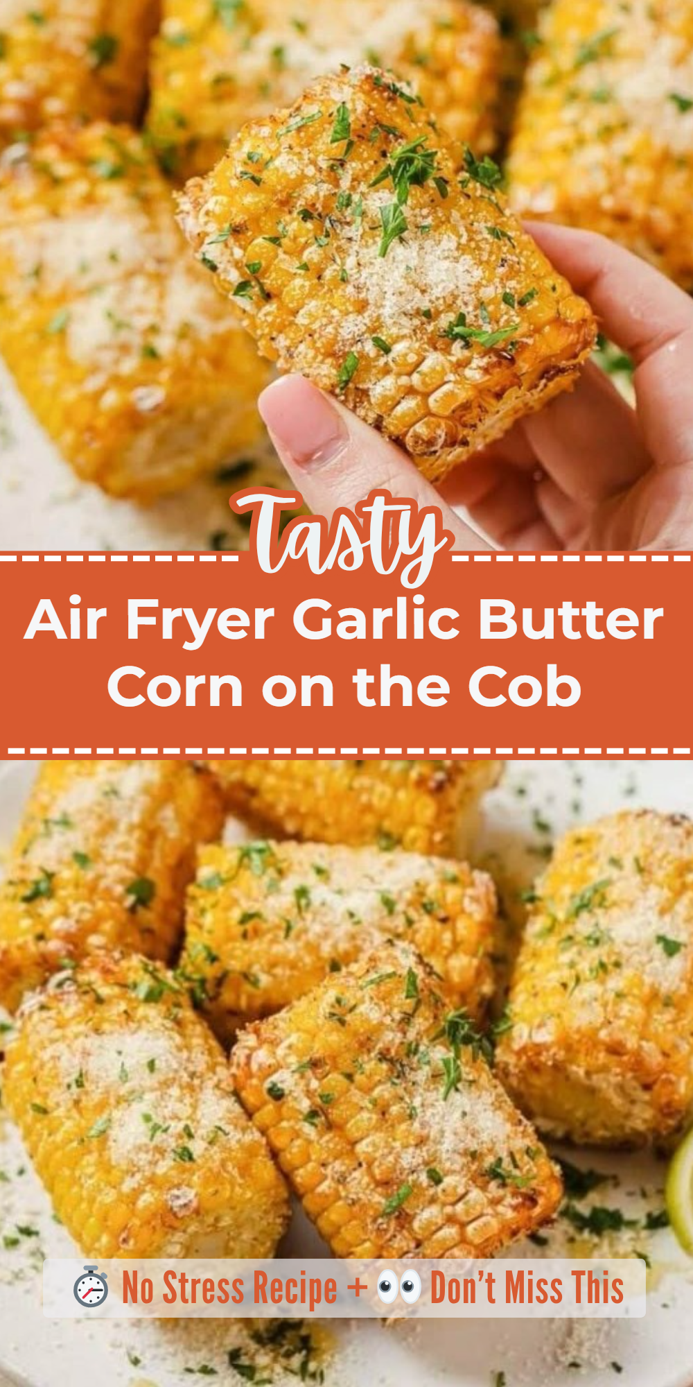 Air Fryer Garlic Butter Corn on the Cob