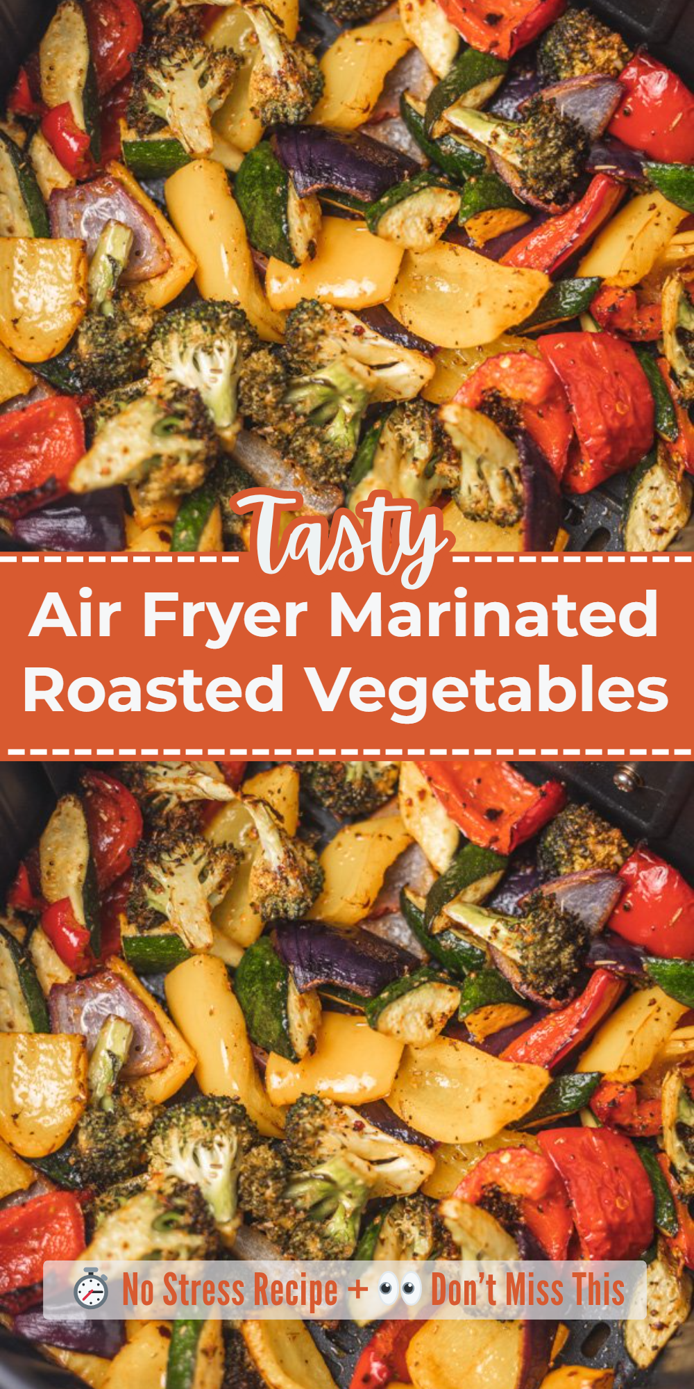 Air Fryer Marinated Roasted Vegetables