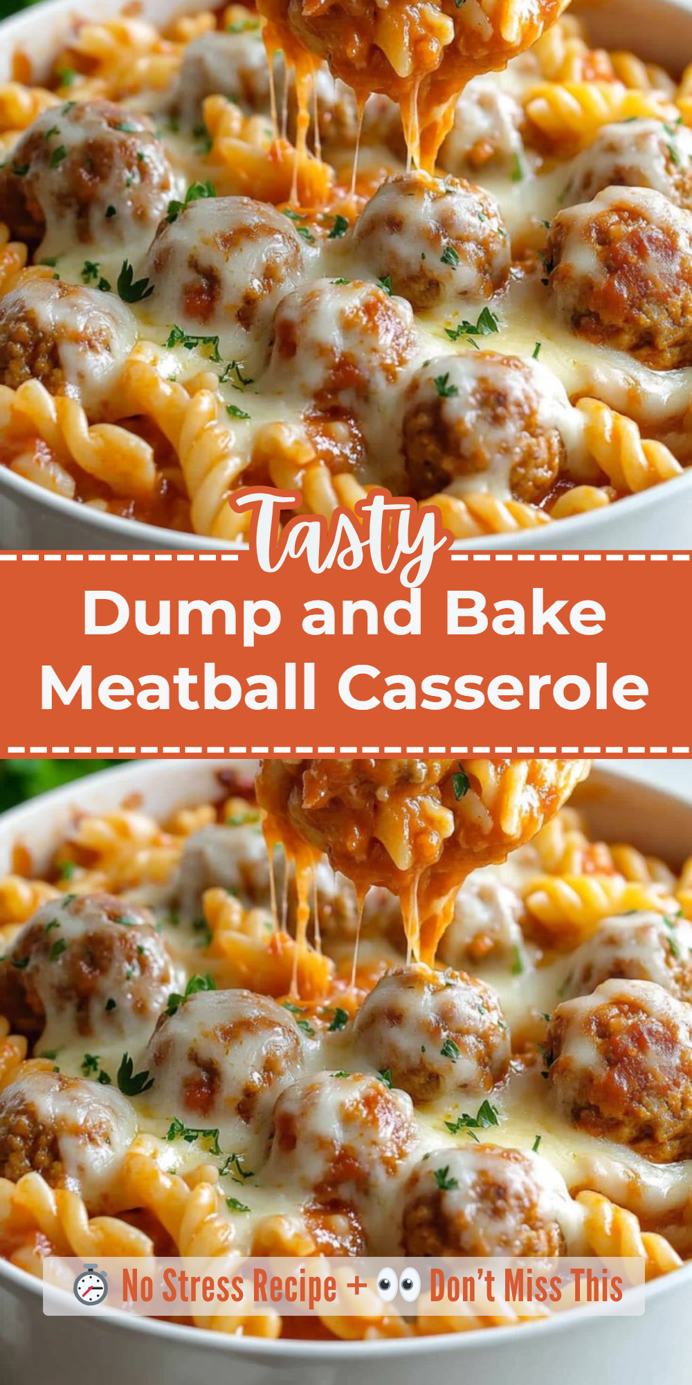 Dump and Bake Meatball Casserole