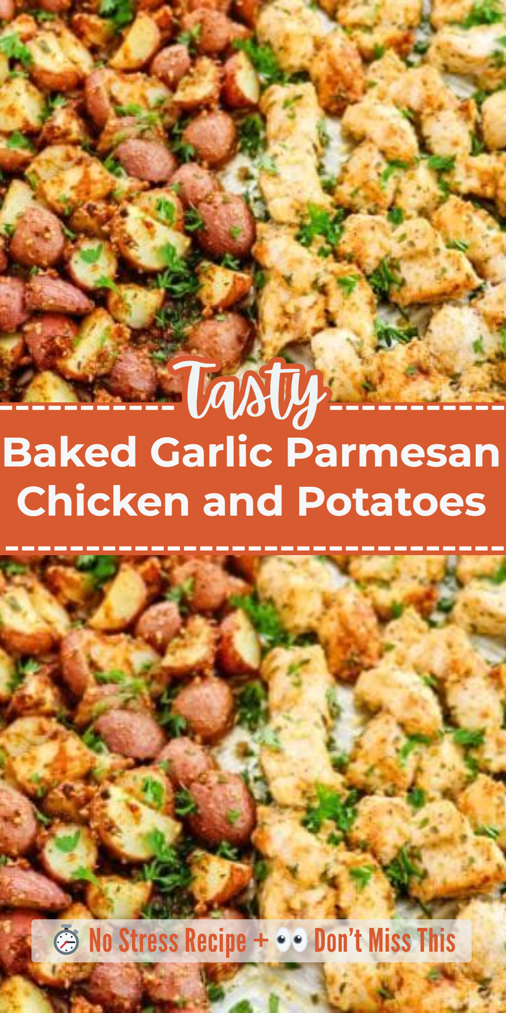 Baked Garlic Parmesan Chicken and Potatoes