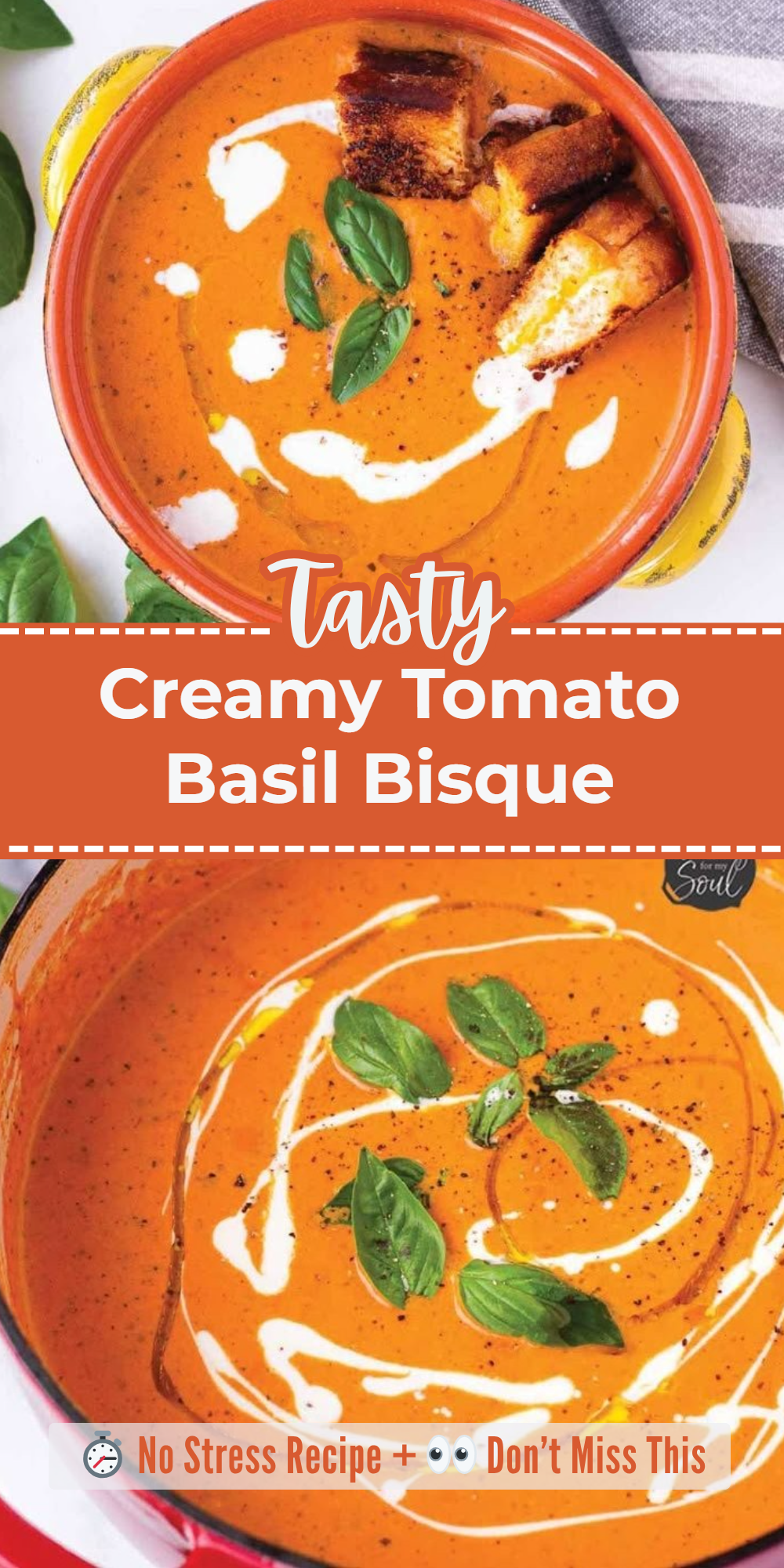 Creamy Tomato Basil Bisque