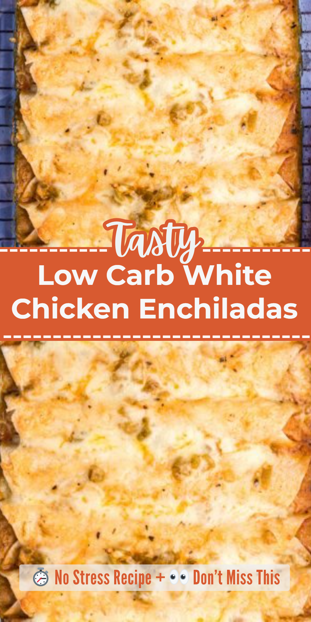 Low Carb White Chicken Enchiladas