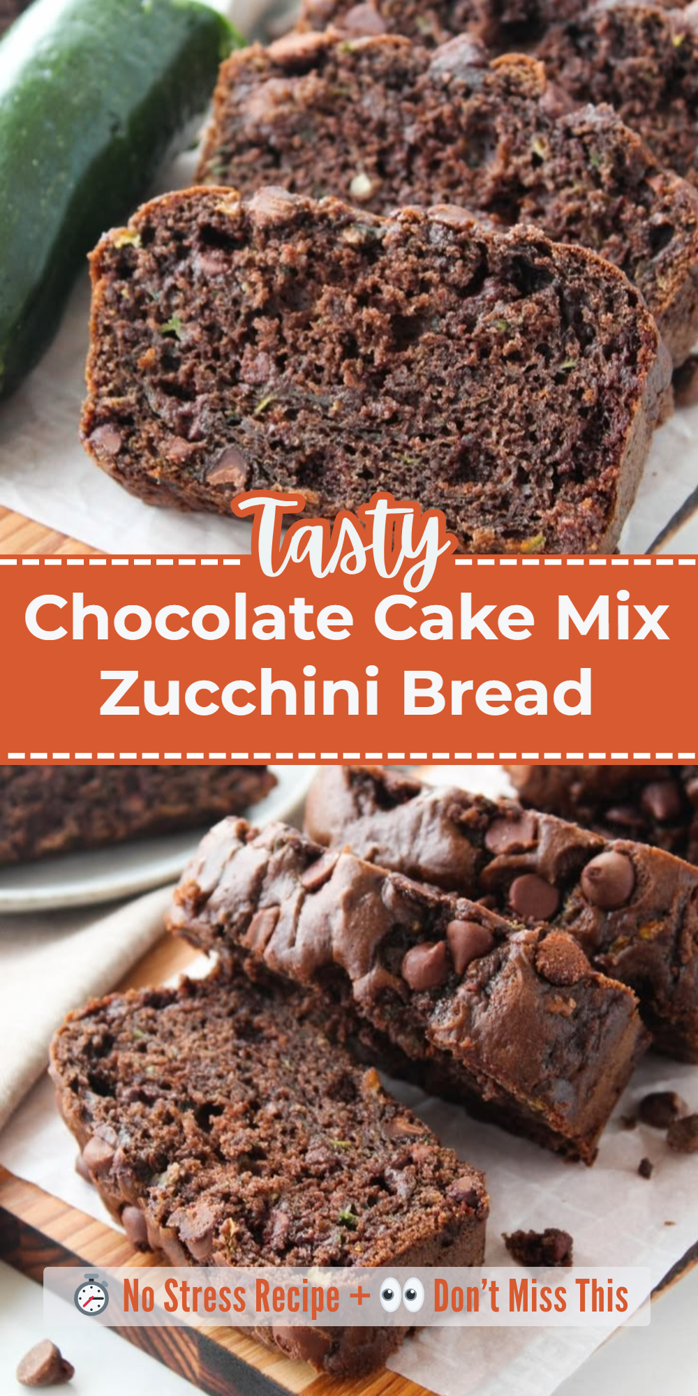 Chocolate Cake Mix Zucchini Bread