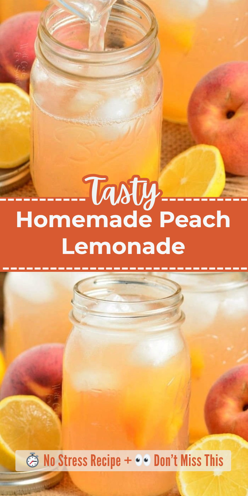 Homemade Peach Lemonade