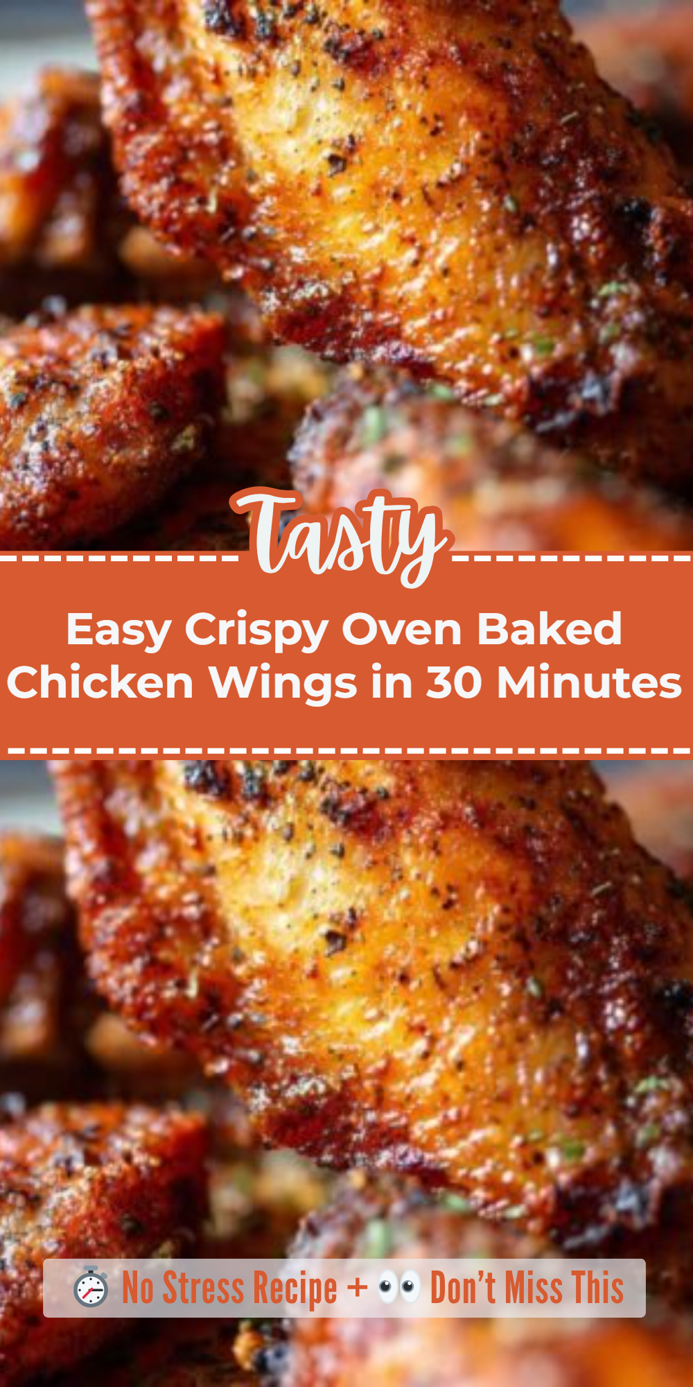 Easy Crispy Oven Baked Chicken Wings in 30 Minutes