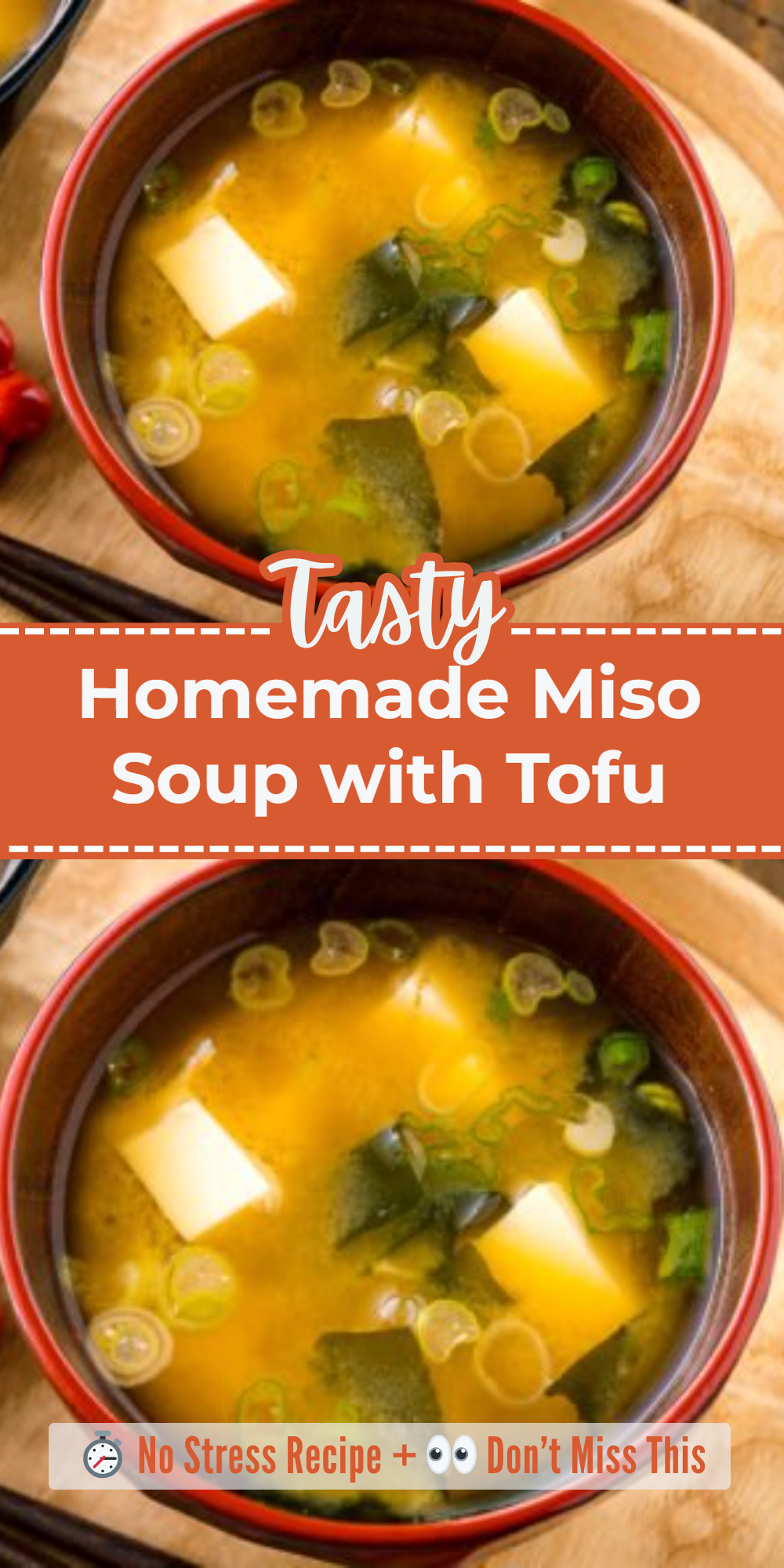 Homemade Miso Soup with Tofu