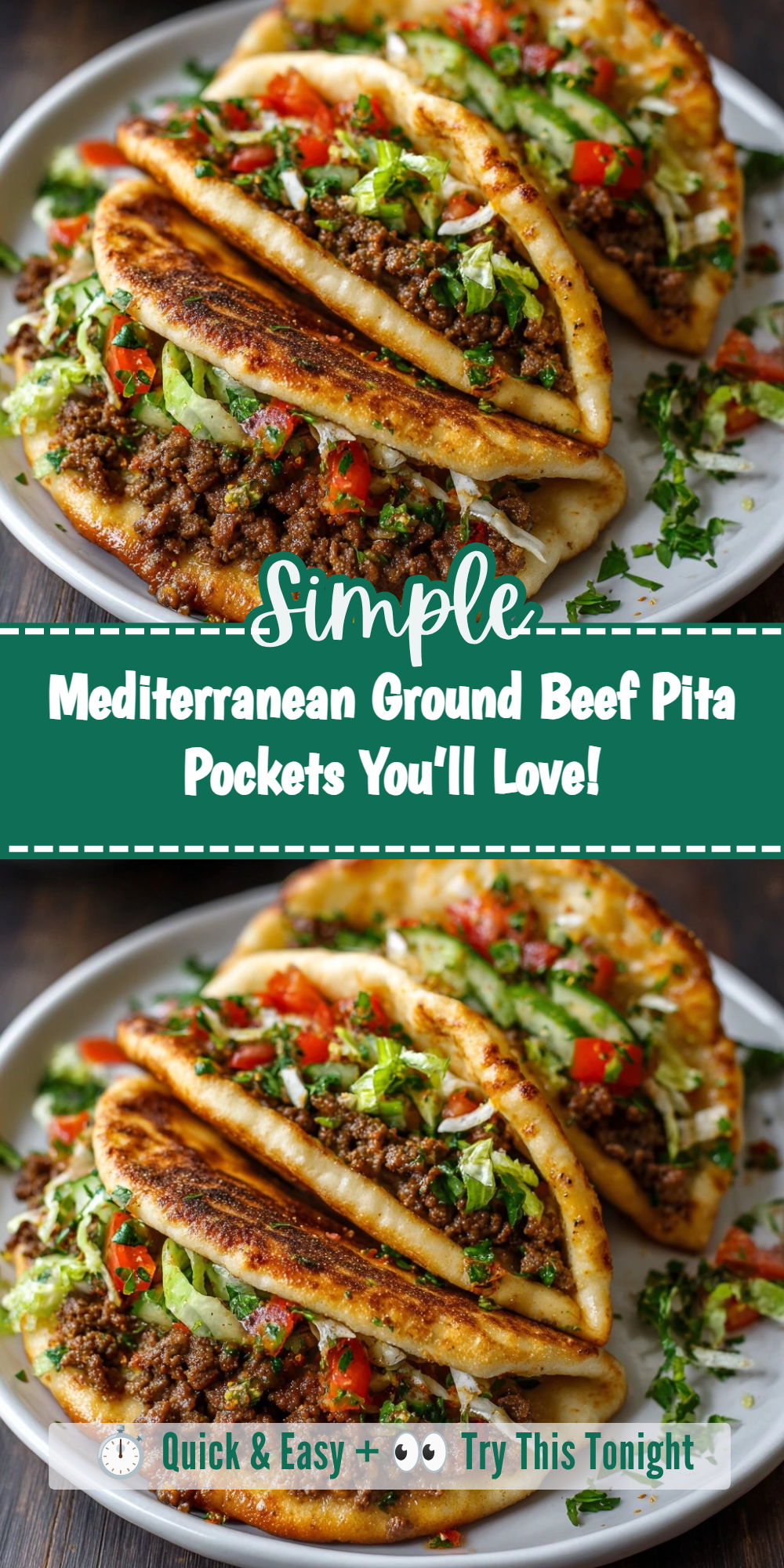 Mediterranean Ground Beef Pita Pockets You’ll Love!