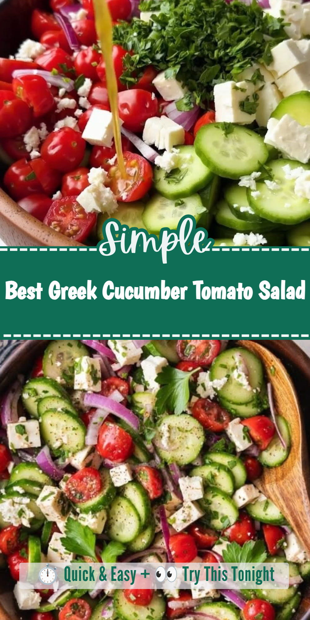 Best Greek Cucumber Tomato Salad
