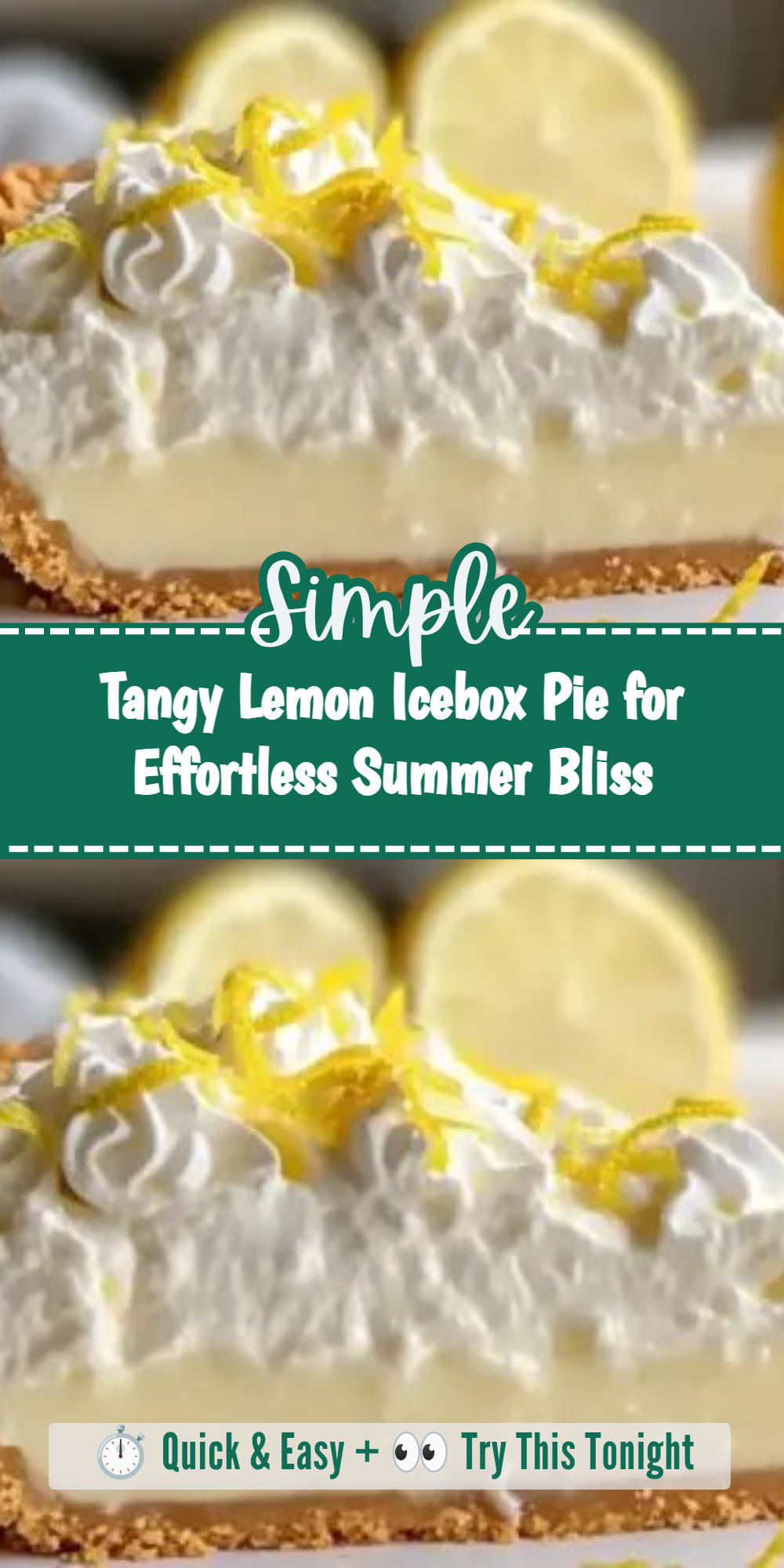 Tangy Lemon Icebox Pie for Effortless Summer Bliss