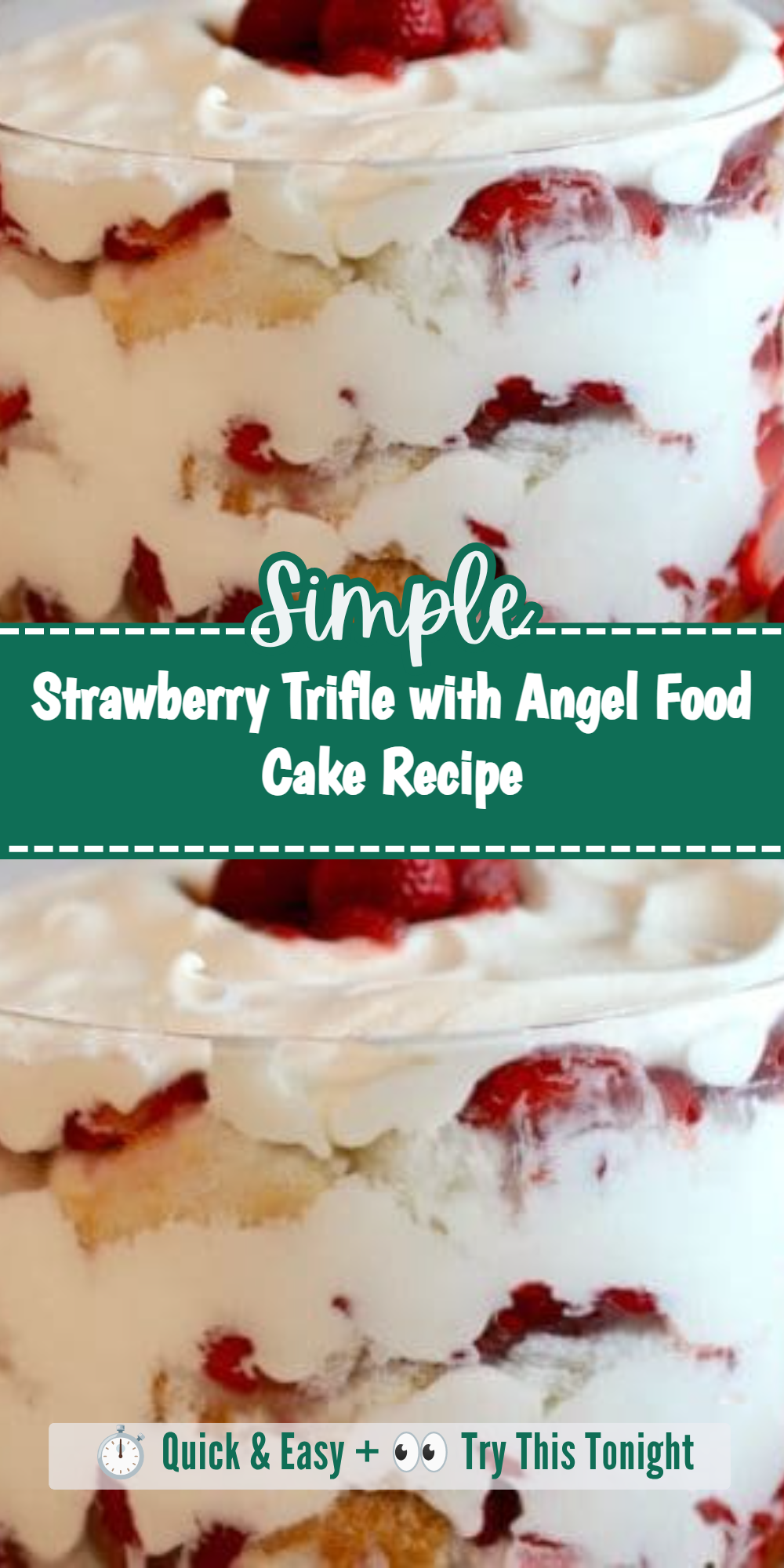 Strawberry Trifle with Angel Food Cake Recipe