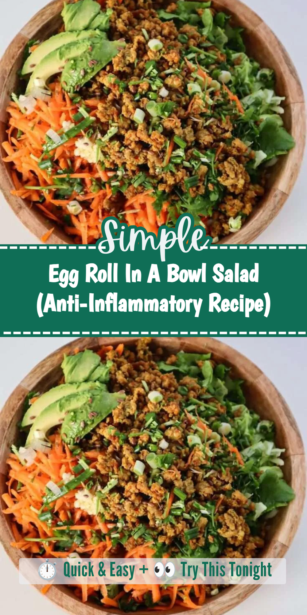 Egg Roll In A Bowl Salad (Anti-Inflammatory Recipe)