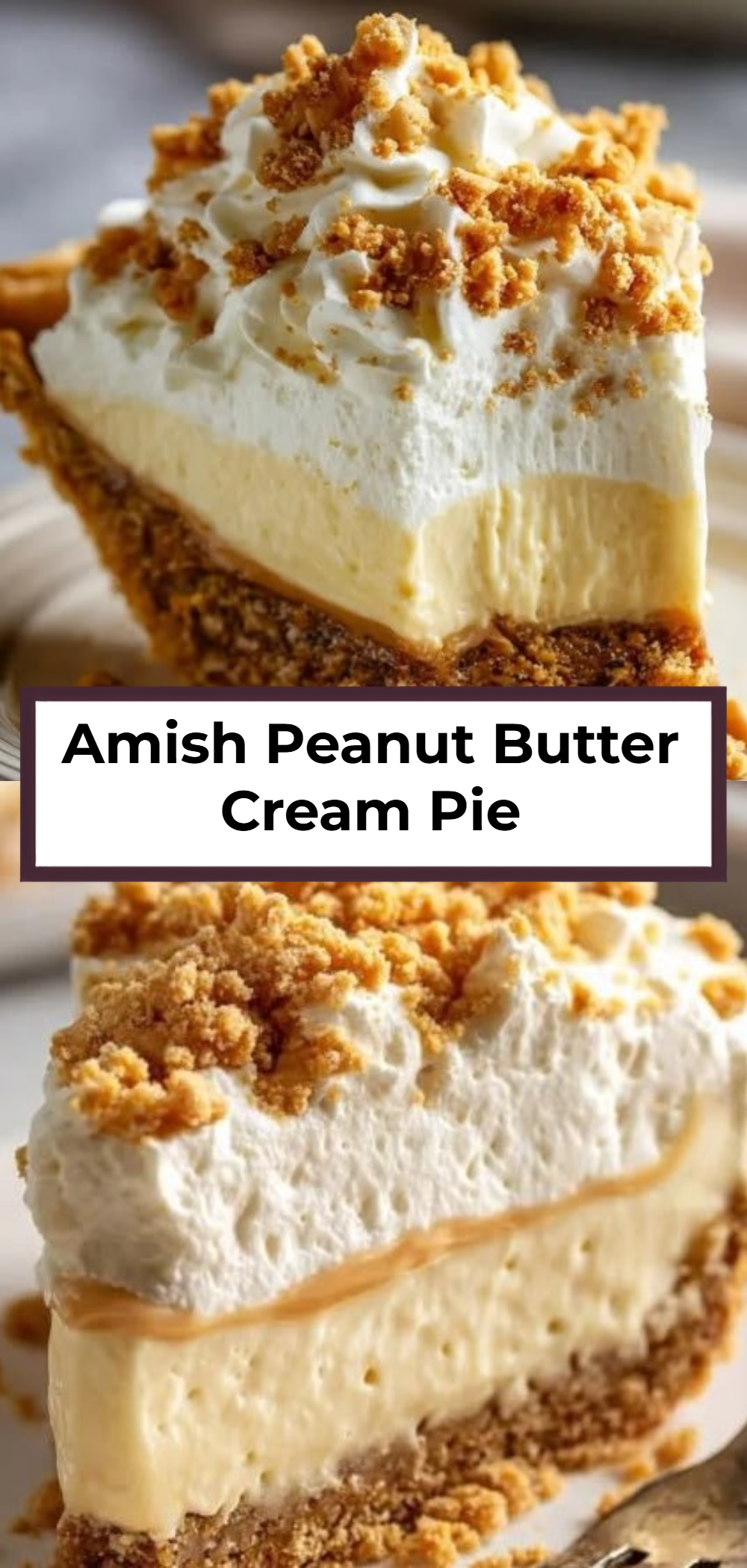 Amish Peanut Butter Cream Pie